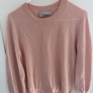 Everlane Women's Crew Neck Sweater (Pink Cashmere)